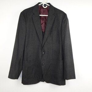 Hart Schaffner Marx Sport Jacket Men's 44R Size L Gray Executive Office Classic